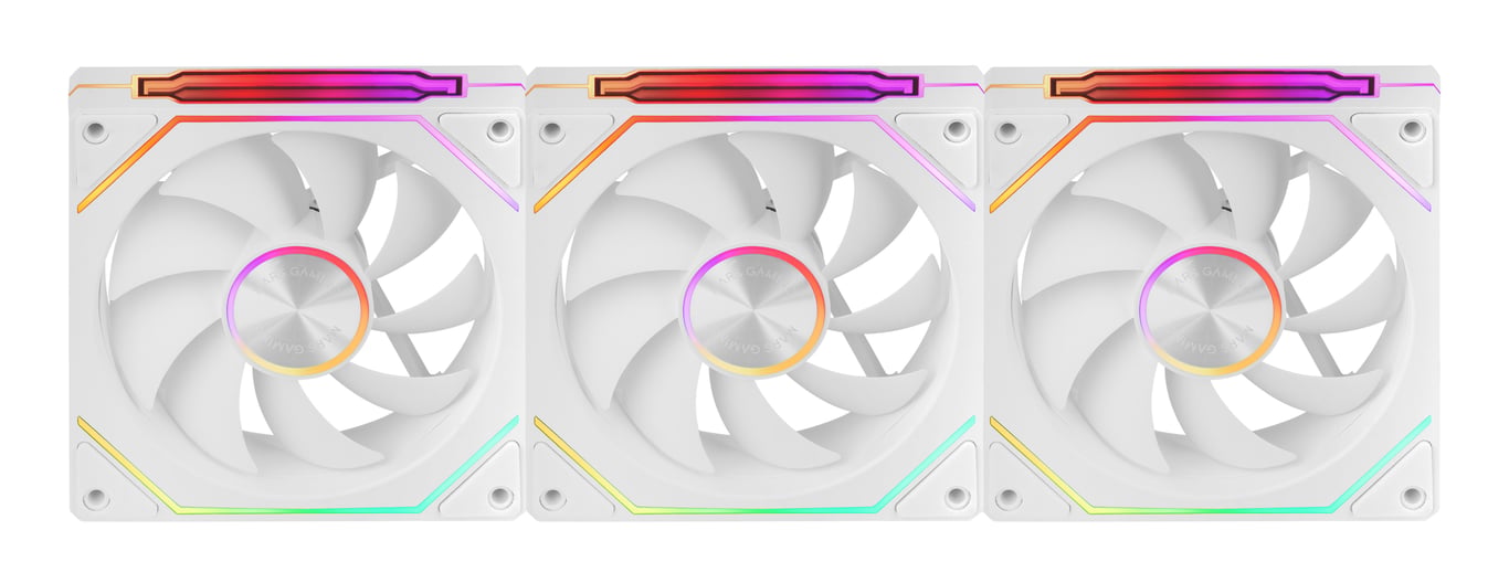 Mars Gaming MF-LINKFINITYKIT2W Boitier PC Ventilateur 12 cm Blanc 3 pièce(s) - Neuf