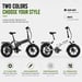 Bicicleta Eléctrico PULUMA EB FM-2.0 | Motor 500W | Batería 48V15Ah | Neumáticos de 20 Pulgadas | Velocidad Máx 25 km/h | Autonomía 45 km  | Gris