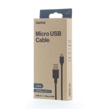 cavo micro-USB, USB 2.0, 480 Mbit/s, 1,50 m - antispreco
