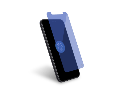 Protège écran iPhone XS Max / 11 Pro Max Plat Anti Lumière Bleue Garanti à vie Force Glass