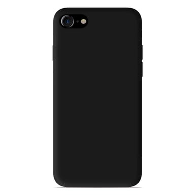 Coque silicone unie compatible Mat Noir Apple iPhone 8 Plus