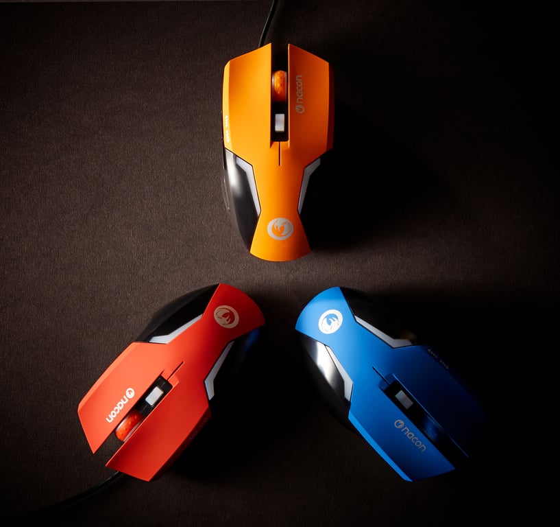 Souris Gaming rouge avec capteur optique PCGM-105 Nacon - Neuf