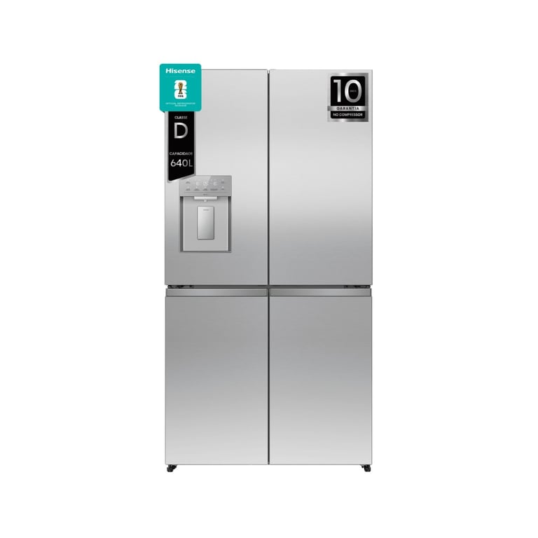 Réfrigérateur combiné Hisense RQ5P640SYSD réfrigérateur congélateur Pose libre 640 et Acier inoxydable