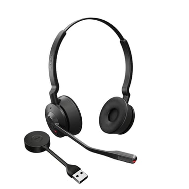 Jabra Engage 55 Casque Sans fil Arceau Noir, Titane