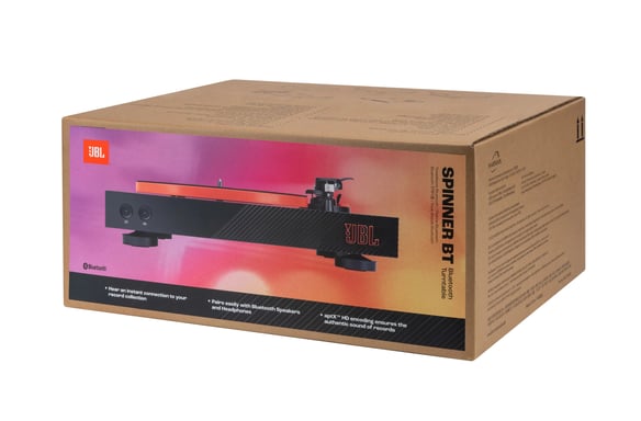 JBL Spinner BT Lettore di dischi a cinghia Nero, Arancione