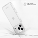 Coque hybride invisible fabriquée à  83 % de plastique recyclé pour Apple iPhone 17 Pro Max, transparente