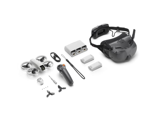 Pack Motion Fly More DJI Neo, Mini Drone avec Caméra 4K UHD avec RC Motion 3 et 3 Batteries