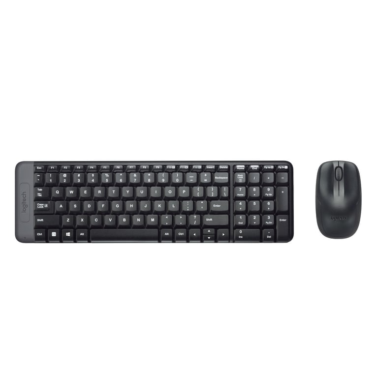 Logitech Wireless Combo MK220 clavier Souris incluse Bureau RF sans fil QWERTY Italien Noir - Neuf