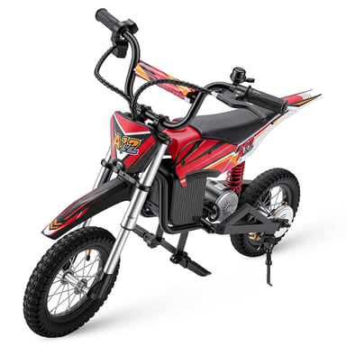 A12 Vélo tout-terrain électrique pour enfants Moteur 350 W, batterie 36 V 4,5 Ah, pneus pneumatiques 12'' Moto électrique cadeaux pour enfants