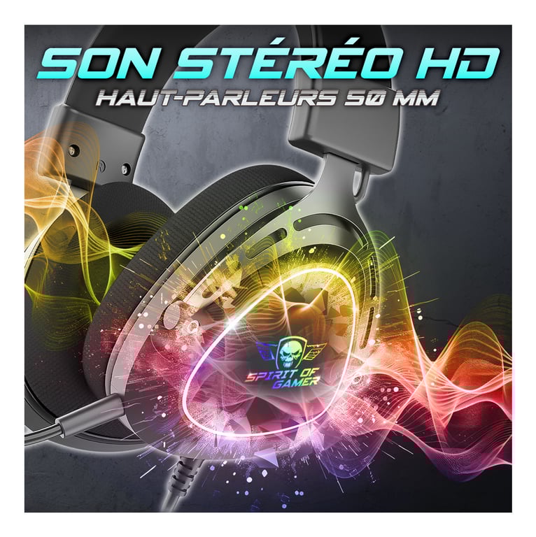 Casque circum aural filaire Spirit Of Gamer Elite H41 pour PC Mac PS4 PS5 Nintendo Switch Xbox One Xbox Series X et - vue 3