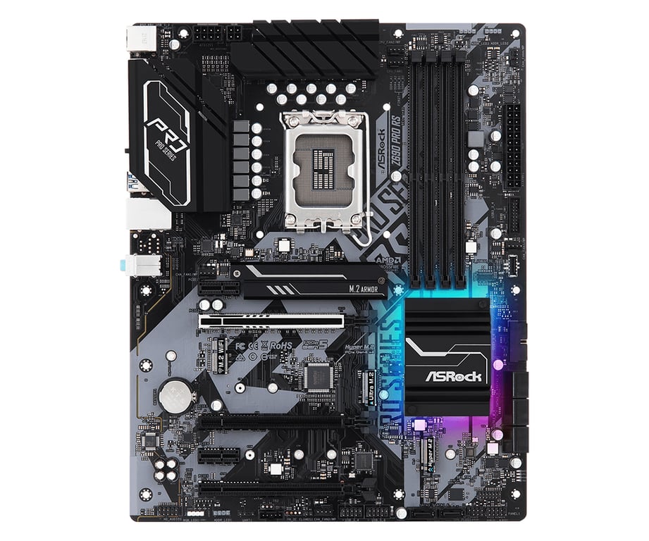 Asrock Z690 PRO RS Intel Z690 LGA 1700 ATX Neuf - vue 3