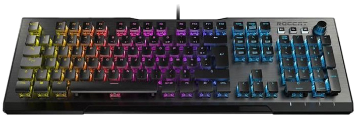 ROCCAT - Vulcan 120 AIMO - Clavier Gamer Mécanique - Titan Tactile - Gris - ROC-12-443-BN - AZERTY
