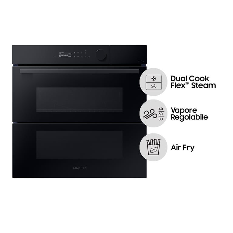 NV7B5760WB FORNO DUAL COOK FLEX 76 LT A+ VAPORE REG. AIR FRY - vue 2