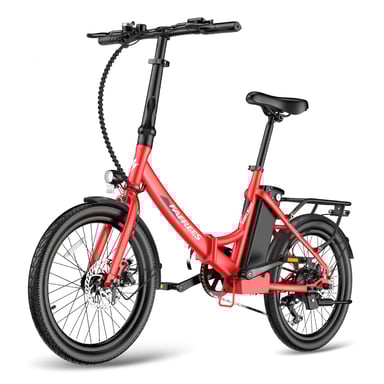 Vélo électrique FAFREES F20 Light - Moteur 250W Batterie 36V16.75Ah Assisted Autonomie 130KM Frein à Disque Mécanique - Rouge