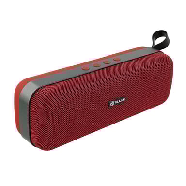 TELLUR Loop Altoparlante stereo portatile Bluetooth, 10W, rosso