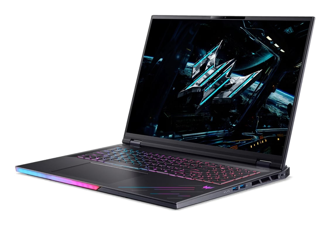 Acer Predator PH18-73-90B0 Intel Core Ultra 9 275HX Ordinateur portable 45,7 cm (18 ) WQXGA 32 Go DDR5-SDRAM 1 To SSD NVIDIA GeForce RTX 5080 Wi-Fi 7 (802.11be) Windows 11 Home Noir - Neuf