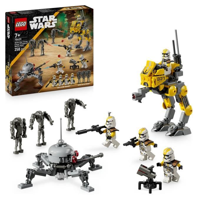 Star Wars 75431 Pack de Combat du 327eme Corps d'Armée - Jeu de Construction 7 ans - Neuf