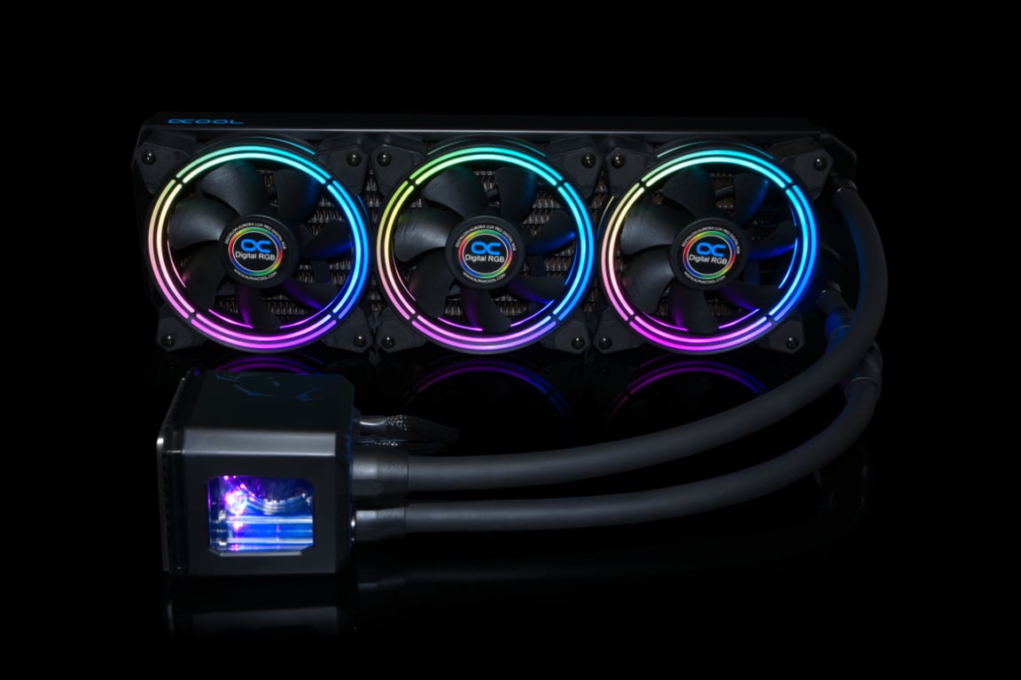 Alphacool Eisbaer Aurora 360 CPU Processeur Refroidisseur de liquide tout-en-un 12 cm Noir 1 pièce(s)