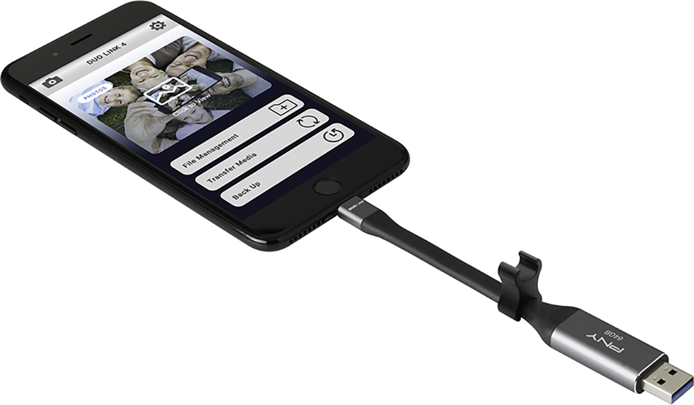 PNY Duo Link 3.0 lecteur USB flash USB Type A / Lightning 3.2 Gen 1 3.1 Gen 1 Neuf - vue 2