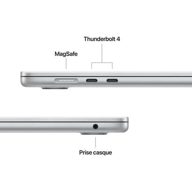 Macbook Air M5 (2026) 13.6'', 1 TB RAM 24 GB Apple GPU 10, Argento - AZERTY