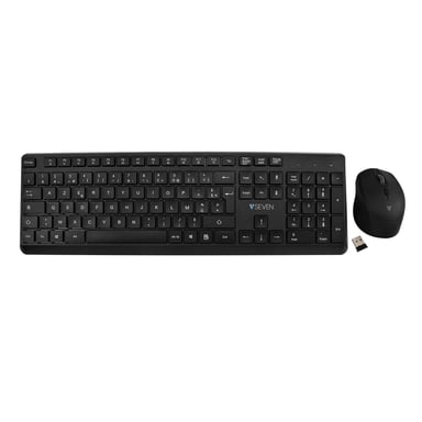 V7 Combo de teclado y ratón inalámbricos CKW350FR : Modelo para Francia