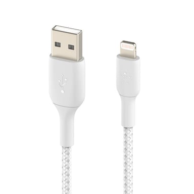 Belkin CAA002BT3MWH cable de conector Lightning 3 m Blanco