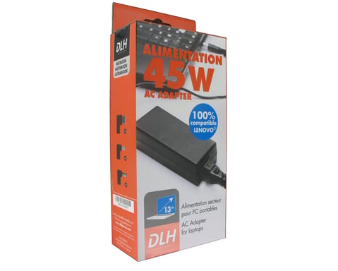DLH DY-AI3142 adaptador e inversor de corriente Interior 45 W Negro