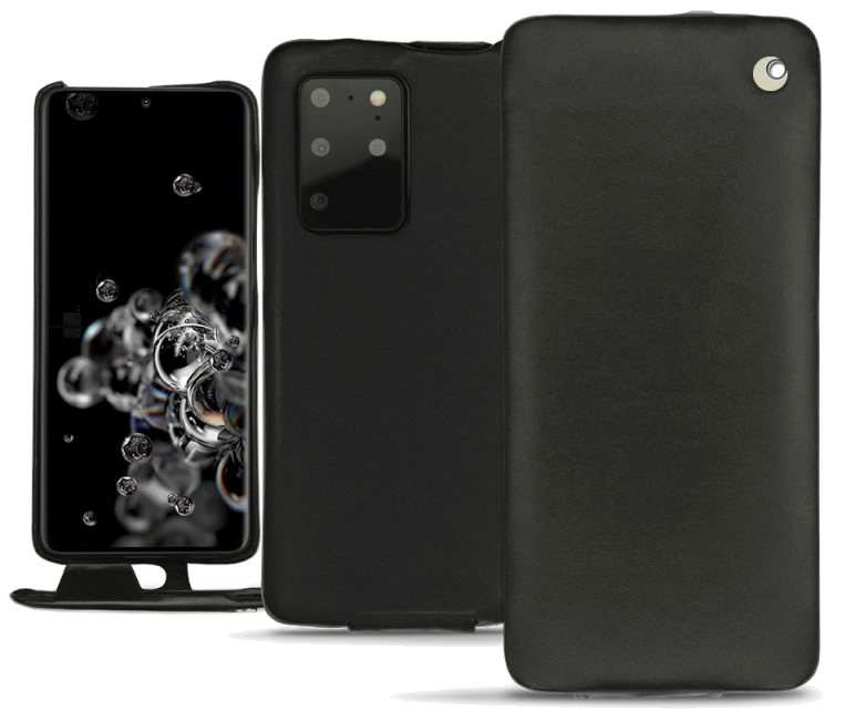 Housse cuir Samsung Galaxy S20+ 5G - Rabat verticalNoir