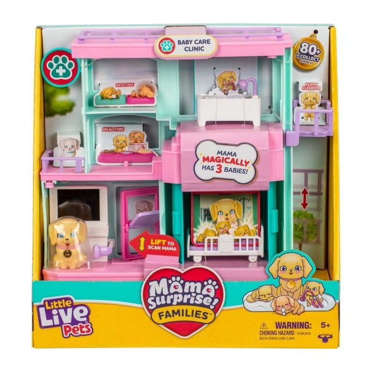 Clinique vétérinaire - LITTLE LIVE PETS - Mama Surprise - Accessoires inclus - Naissance magique - Neuf