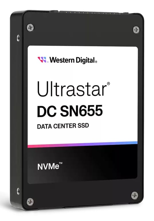 WD Ultrastar DC SN655 WUS5EA1A1ESP7E3 SSD 15.36 To interne 2.5 U.3 PCIe 4.0 NVMe - vue 4
