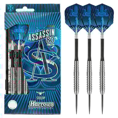 Dardos de Tungsteno Assassin 80% 21g Azul - Precisión y Rendimiento