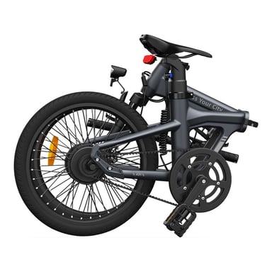 Vélo électrique pliant ADO Air 20S - Moteur 250W Batterie 36V9.6Ah Assisté Autonomie 100KM Freins à Disque Hydrauliques - Gris
