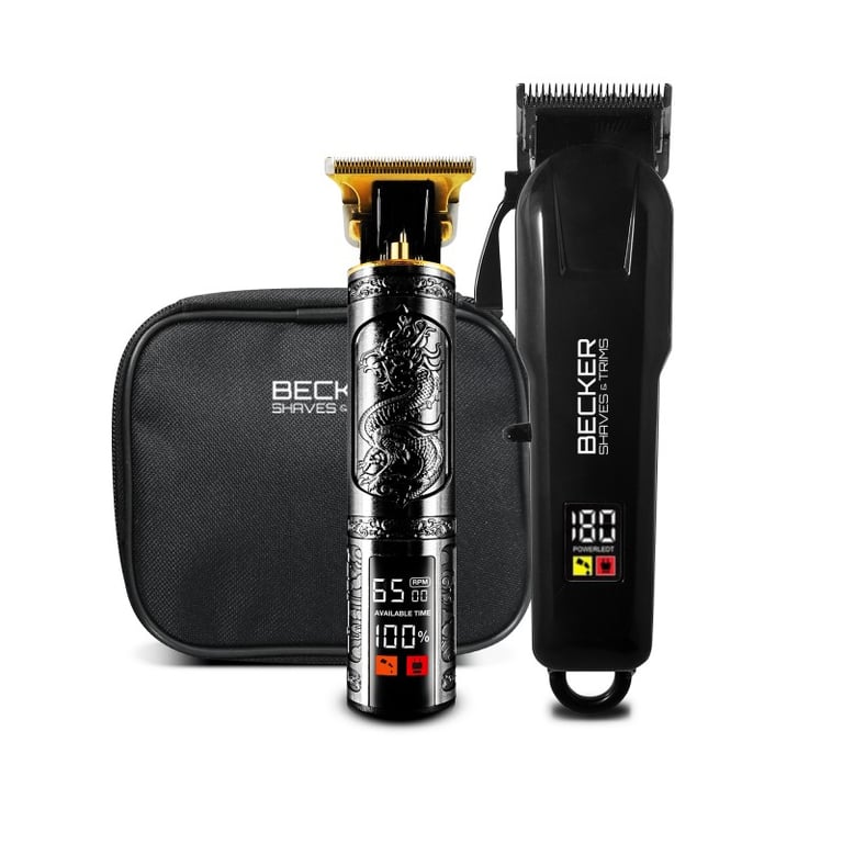 Kit 2 Tondeuses Barbe Et Cheveux Homme Sans Fil Avec Trousse De Voyage Strim Xp Becker Neuf - vue 2