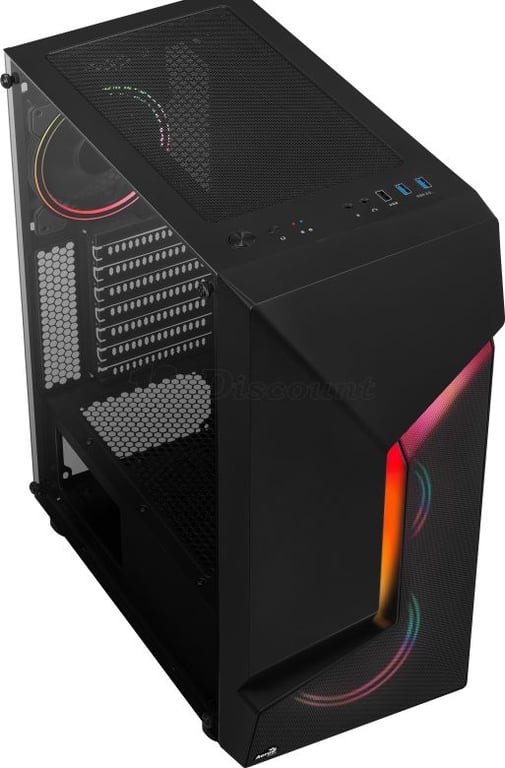 Boitier PC Moyen Tour ATX AeroCool Scape V2 RGB avec panneau vitré - vue 2