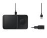 Samsung EP-P4300TBEGEU cargador de dispositivos móviles Auriculares, Smartphone, Smartwatch Negro Carga inalámbrica Carga rápida Interior