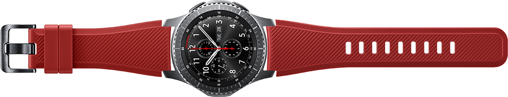 Bracelet en silicone rouge ET-YSU76MR Samsung pour Gear S3