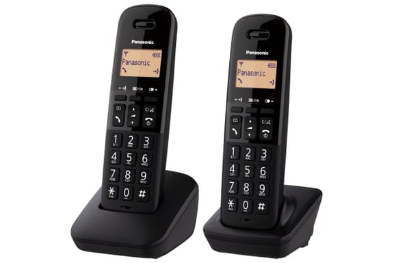 Panasonic KX-TGB612 Téléphone DECT Identification de l'appelant Noir - Neuf