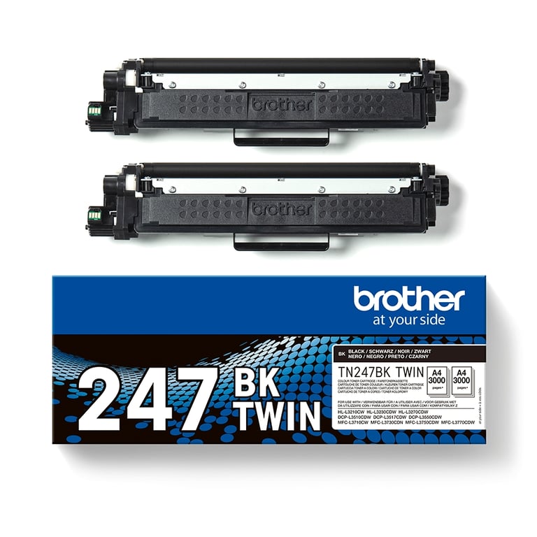 Brother TN 247BK Twin Pack - vue 3