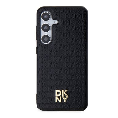 DKNY Funda trasera para Samsung Galaxy S24+ Compatible con MagSafe Negro