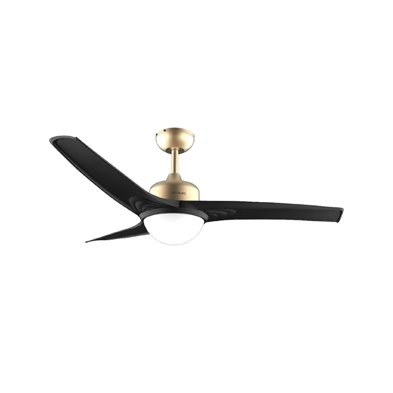 Cecotec Ventilateur de plafond EnergySilence Aero 560 GoldBlack 52" LED 18W télécommande
