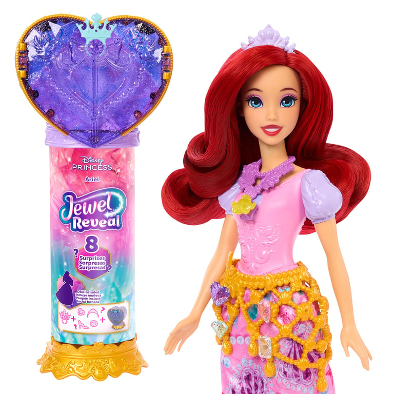 Disney Princess Disney – Poupée Princesses JEWEL REVEAL Ariel - Neuf