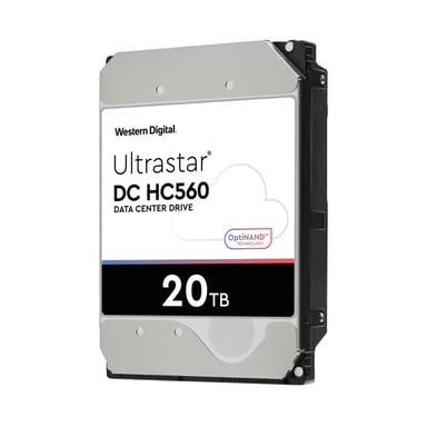 WD Ultrastar DC HC560 - Hard drive - 20 TB - internal - 3.5'' - SAS 12Gb/s - 7200 rpm - buffer: 512 MB
