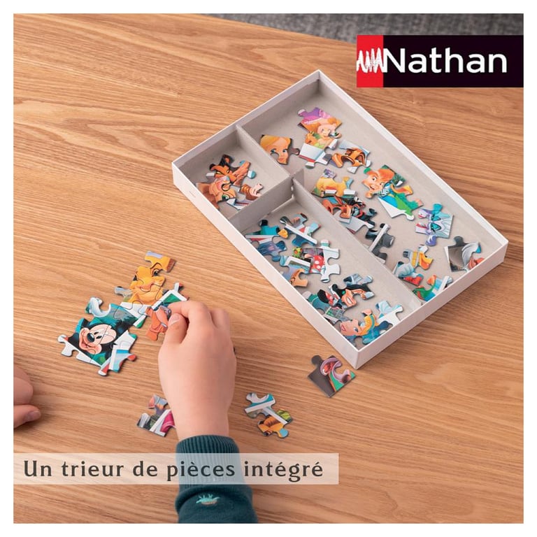 Puzzle 100 pièces : Carte du monde des monuments Ravensburger Nathan - vue 4