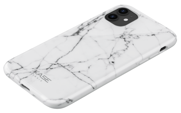 Custodia effetto marmo per Apple iPhone 11, bianco