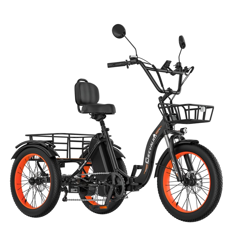 Tricycle cargo électrique Cheevalry CF750, batterie longue autonomie 48 ...