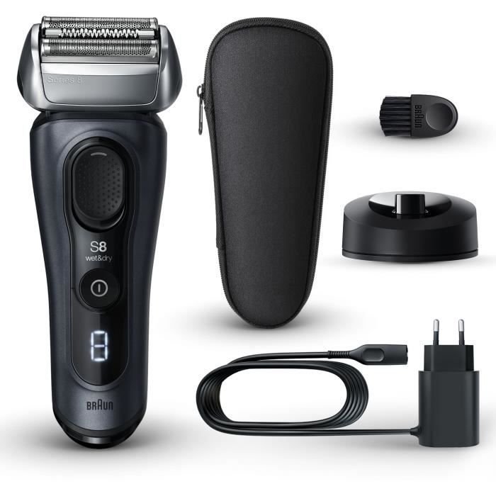Rasoir - BRAUN - SERIES 8 8513s - 4 éléments rasage - Wet&Dry - 60 min - Noir - Neuf