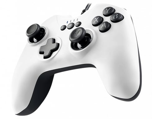 NACON PCGC-100WHITE accessoire de jeux vidéo Blanc USB Manette de jeu Analogique/Numérique PC