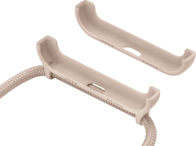 Bandoulière détachable et support 2-en-1 pour Apple iPhone12 mini, Rose Sable