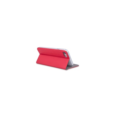 JAYM - Etui Folio Rouge pour Samsung Galaxy A20E â€“ Fermeture Magnetique â€“ Fonction cinéma Stand â€“ Rangement cartes inclus