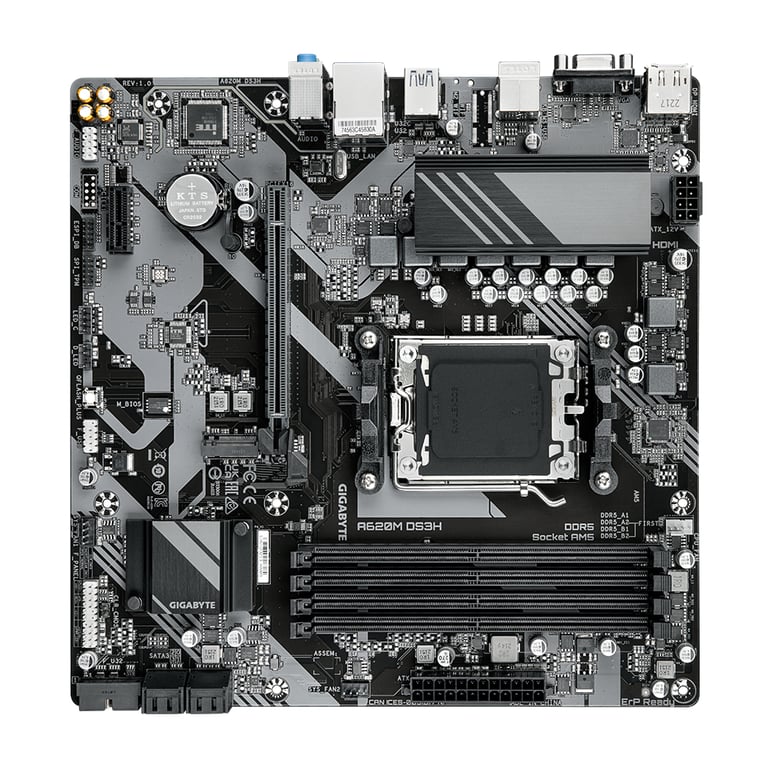 Gigabyte A620M DS3H - vue 3